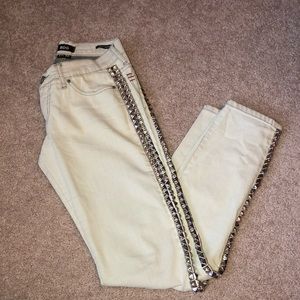 BDG off-white studded jeans